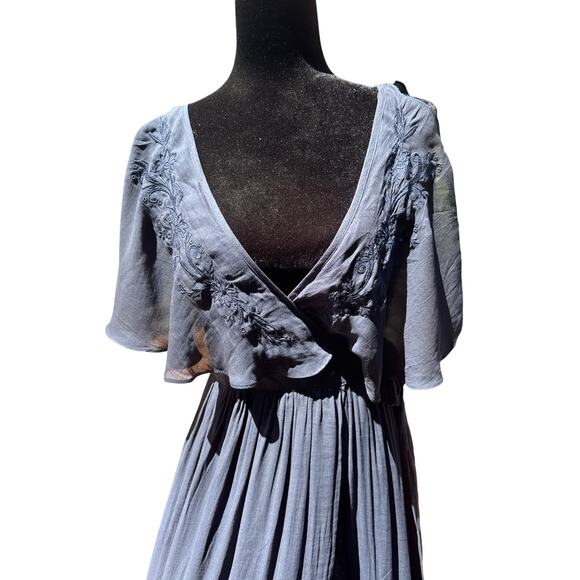 Free People Fiona Wrap Maxi Dress Size XS - Picture 2 of 7